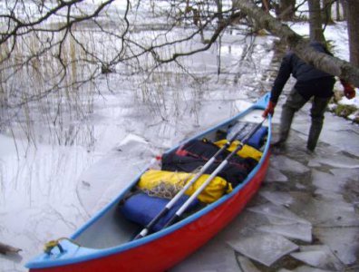 spływy kajakowe  - marcin-i-olaf-3-dniowy-zimowy-splyw-krutynia-z-noclegami-pod-namiotem-31-01-2007-03-02-20007