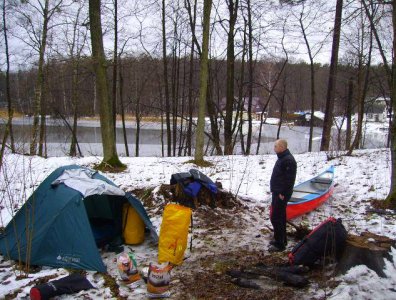 spływy kajakowe  - marcin-i-olaf-3-dniowy-zimowy-splyw-krutynia-z-noclegami-pod-namiotem-31-01-2007-03-02-20007