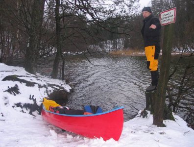 spływy kajakowe  - marcin-i-olaf-3-dniowy-zimowy-splyw-krutynia-z-noclegami-pod-namiotem-31-01-2007-03-02-20007