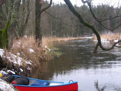 spływy kajakowe  - marcin-i-olaf-3-dniowy-zimowy-splyw-krutynia-z-noclegami-pod-namiotem-31-01-2007-03-02-20007