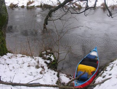 spływy kajakowe  - marcin-i-olaf-3-dniowy-zimowy-splyw-krutynia-z-noclegami-pod-namiotem-31-01-2007-03-02-20007