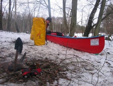 spływy kajakowe  - marcin-i-olaf-3-dniowy-zimowy-splyw-krutynia-z-noclegami-pod-namiotem-31-01-2007-03-02-20007