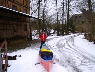 spływy kajakowe  - marcin-i-olaf-3-dniowy-zimowy-splyw-krutynia-z-noclegami-pod-namiotem-31-01-2007-03-02-20007