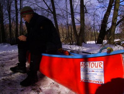spływy kajakowe  - marcin-i-olaf-3-dniowy-zimowy-splyw-krutynia-z-noclegami-pod-namiotem-31-01-2007-03-02-20007